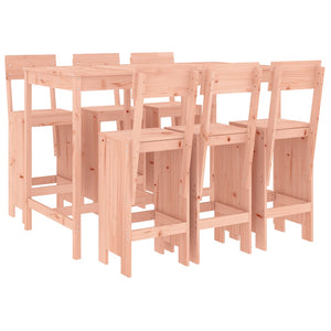 vidaXL 7 Piece Garden Bar Set Solid Wood Douglas