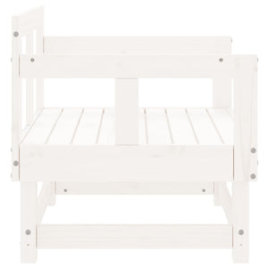 vidaXL Garden Chairs 2 pcs White Solid Wood Pine