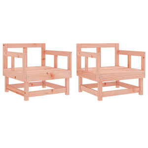 vidaXL Garden Chairs 2 pcs Solid Wood Douglas