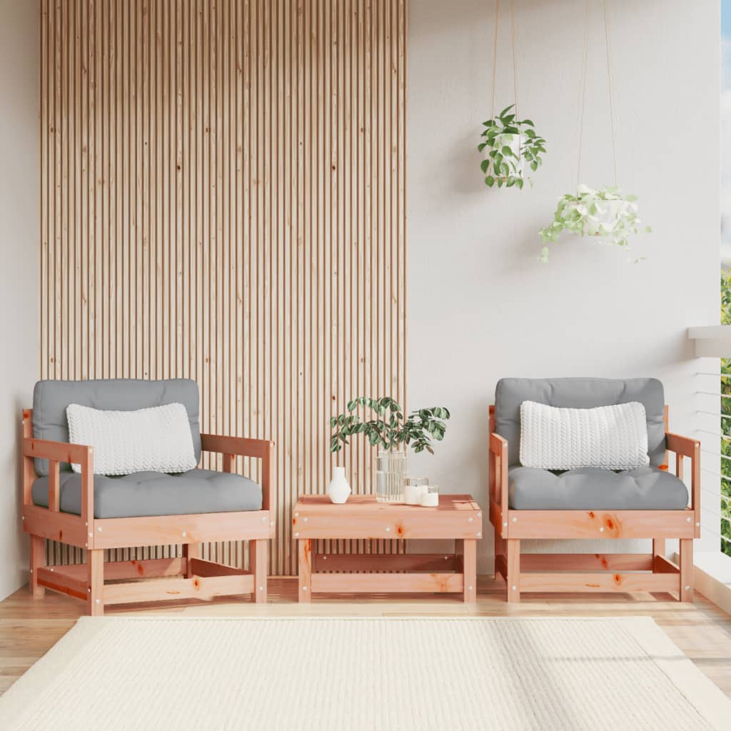 vidaXL Garden Chairs 2 pcs Solid Wood Douglas