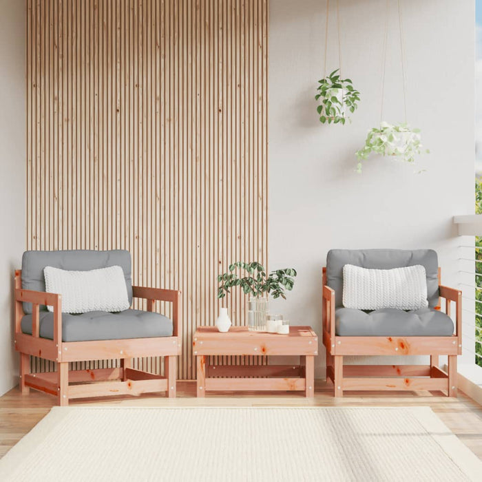 vidaXL Garden Chairs 2 pcs Solid Wood Douglas