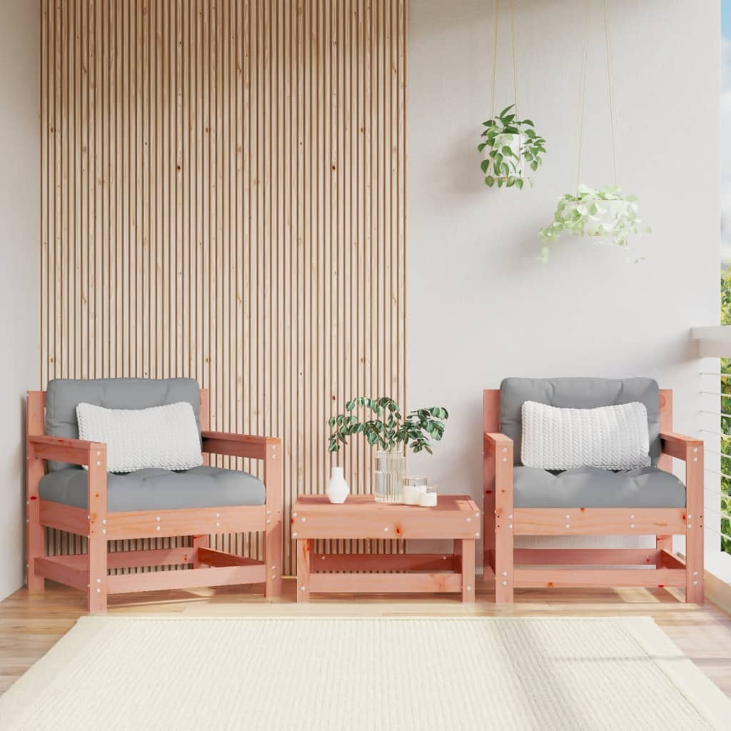 vidaXL Garden Chairs 2 pcs Solid Wood Douglas