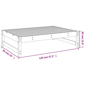 vidaXL Garden Footstool 120x80 cm Solid Wood Pine