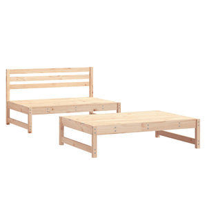 vidaXL 2 Piece Garden Lounge Set Solid Wood Pine