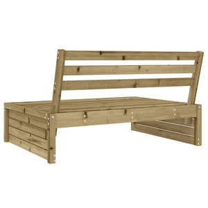 vidaXL Garden Middle Sofa 120x80 cm Impregnated Wood Pine