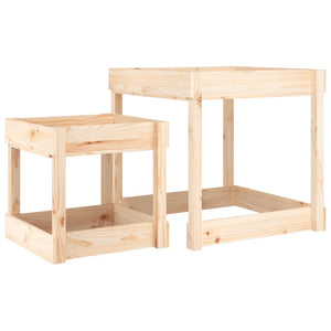 vidaXL Sand Tables 2 pcs Solid Wood Pine