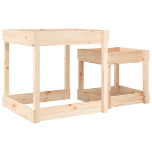 vidaXL Sand Tables 2 pcs Solid Wood Pine