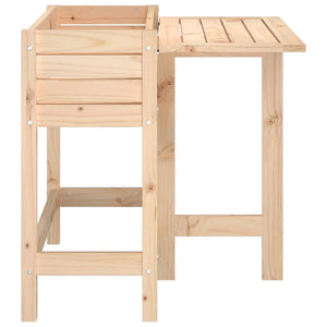 vidaXL Garden Planter with Folding Tabletop Solid Wood Pine