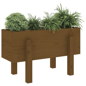 vidaXL Garden Planter Honey Brown 62x30x38 cm Solid Wood Pine