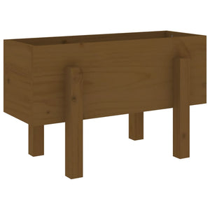 vidaXL Garden Planter Honey Brown 62x30x38 cm Solid Wood Pine