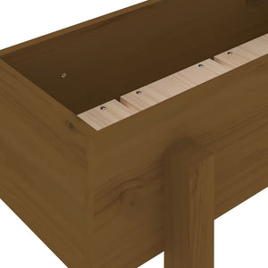 vidaXL Garden Raised Bed Honey Brown 121x30x38 cm Solid Wood Pine