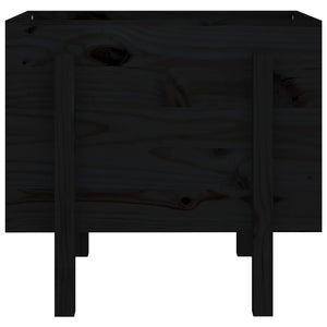 vidaXL Garden Planter Black 62x50x57 cm Solid Wood Pine