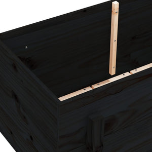 vidaXL Garden Raised Bed Black 101x50x57 cm Solid Wood Pine