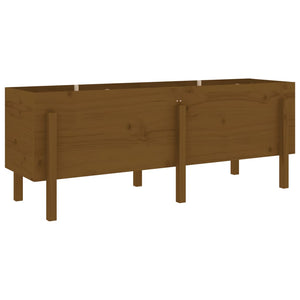 vidaXL Garden Raised Bed Honey Brown 160x50x57 cm Solid Wood Pine