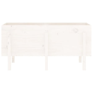 vidaXL Garden Raised Bed White 121x50x57 cm Solid Wood Pine