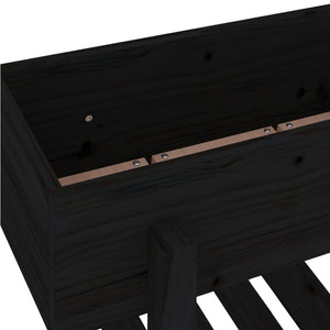 vidaXL Garden Raised Bed Black 101x30x69 cm Solid Wood Pine