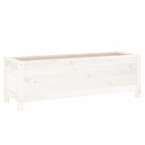 vidaXL Garden Raised Bed White 119.5x40x39 cm Solid Wood Pine