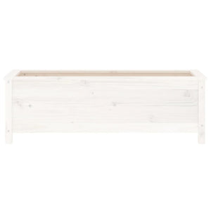 vidaXL Garden Raised Bed White 119.5x40x39 cm Solid Wood Pine