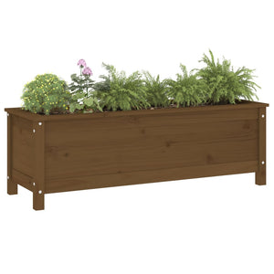 vidaXL Garden Raised Bed Honey Brown 119.5x40x39 cm Solid Wood Pine