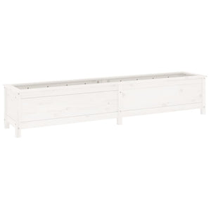 vidaXL Garden Raised Bed White 199.5x40x39 cm Solid Wood Pine