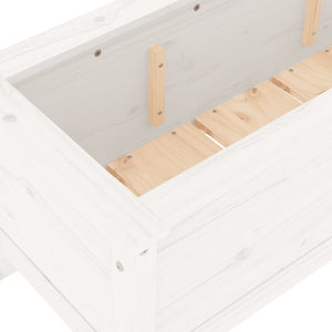 vidaXL Garden Raised Bed White 199.5x40x39 cm Solid Wood Pine