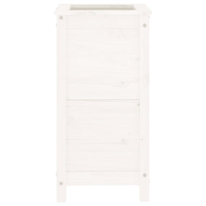 vidaXL Garden Planter White 40x40x78 cm Solid Wood Pine