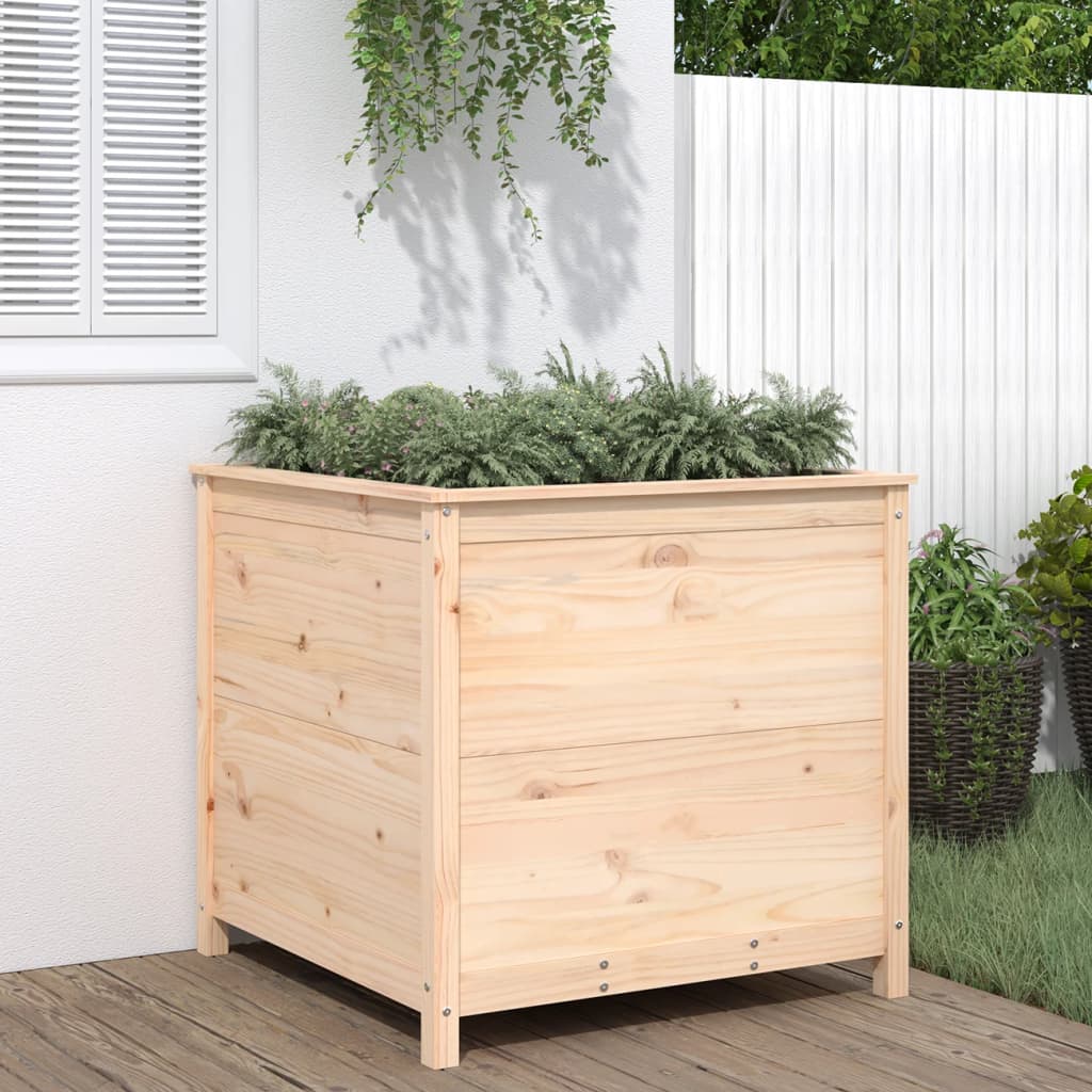 vidaXL Garden Planter 82.5x82.5x78 cm Solid Wood Pine