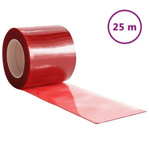 vidaXL Door Curtain Red 200 mmx1.6 mm 25 m PVC