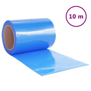 vidaXL Door Curtain Blue 300 mmx2.6 mm 10 m PVC