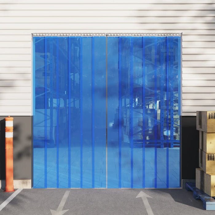 vidaXL Door Curtain Blue 300 mmx2.6 mm 10 m PVC