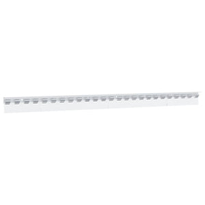 vidaXL Mounting Rail Silver 1 m Stainless Steel