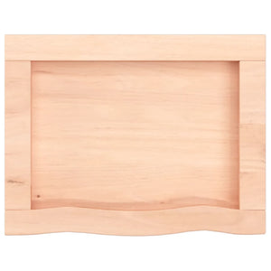 vidaXL Wall Shelf 40x30x(2-4) cm Untreated Solid Wood Oak