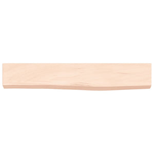 vidaXL Wall Shelf 60x10x4 cm Untreated Solid Wood Oak