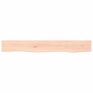 vidaXL Wall Shelf 80x10x4 cm Untreated Solid Wood Oak