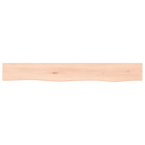 vidaXL Wall Shelf 80x10x6 cm Untreated Solid Wood Oak