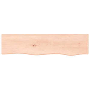 vidaXL Wall Shelf 80x20x4 cm Untreated Solid Wood Oak