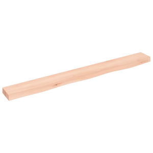 vidaXL Wall Shelf 100x10x4 cm Untreated Solid Wood Oak