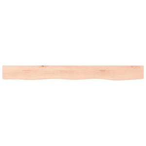 vidaXL Wall Shelf 100x10x4 cm Untreated Solid Wood Oak