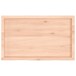 vidaXL Wall Shelf 100x60x(2-4) cm Untreated Solid Wood Oak