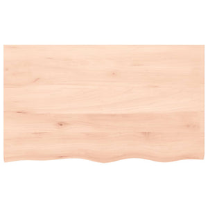 vidaXL Wall Shelf 100x60x(2-6) cm Untreated Solid Wood Oak