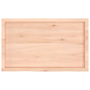 vidaXL Wall Shelf 100x60x(2-6) cm Untreated Solid Wood Oak
