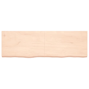 vidaXL Wall Shelf 160x50x(2-6) cm Untreated Solid Wood Oak