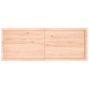 vidaXL Wall Shelf 160x60x(2-6) cm Untreated Solid Wood Oak