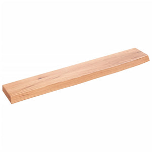 vidaXL Wall Shelf Light Brown 60x10x2 cm Treated Solid Wood Oak