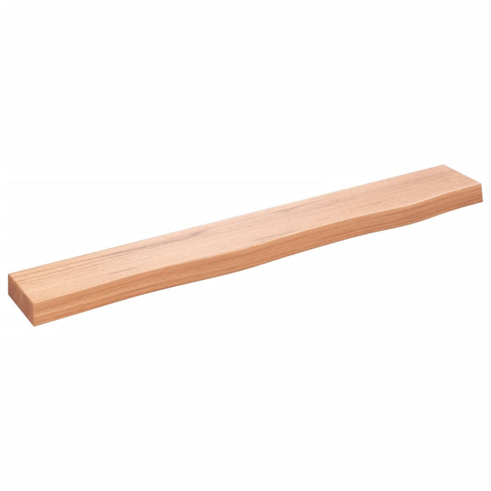 vidaXL Wall Shelf Light Brown 80x10x4 cm Treated Solid Wood Oak