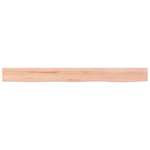 vidaXL Wall Shelf Light Brown 100x10x6 cm Treated Solid Wood Oak