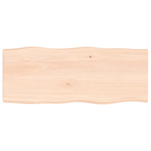 vidaXL Table Top 100x40x(2-4) cm Untreated Solid Wood Live Edge