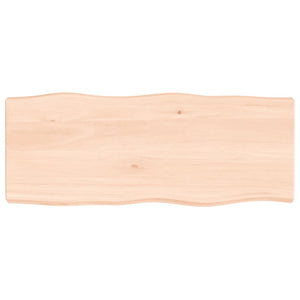 vidaXL Table Top 100x40x(2-6) cm Untreated Solid Wood Live Edge