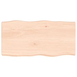 vidaXL Table Top 100x50x(2-6) cm Untreated Solid Wood Live Edge