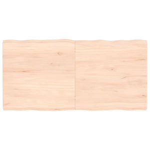 vidaXL Table Top 120x60x(2-4) cm Untreated Solid Wood Live Edge